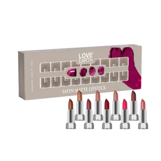 Love Earth Satin Matte Finish Lipstick Combo Kit - kit
