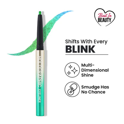 Swiss Beauty Holographic Eyeliner , Multi Chrome Effect , Water -Proof ,Smudge Proof - 6 Coloured Earth - 0.2 gm