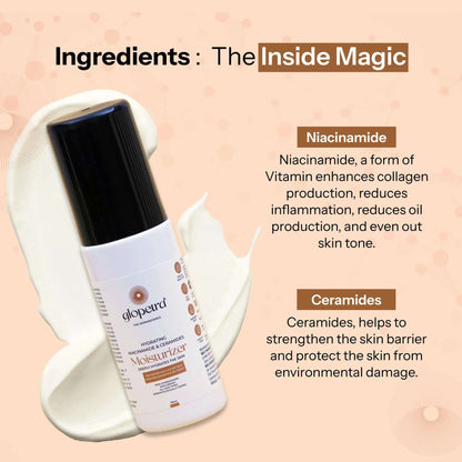 Glopetra Hydrating Niacinamide & Ceramides Moisturizer Deeply Hydrates The Skin - 75 ml