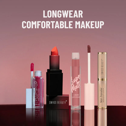 Swiss Beauty Non Transfer Waterproof Lipstick - 404 Vivid Magenta - 3 gm