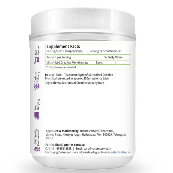 Nature's Velvet Creatine Powder - 300 gm