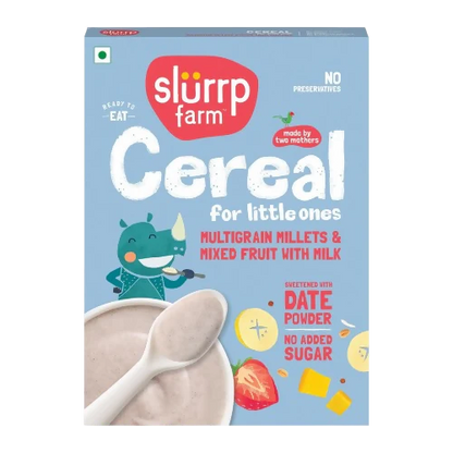 Slurrp Farm Multigrain Millets and Mixed Fruit Cereal with Milk - 200 gm