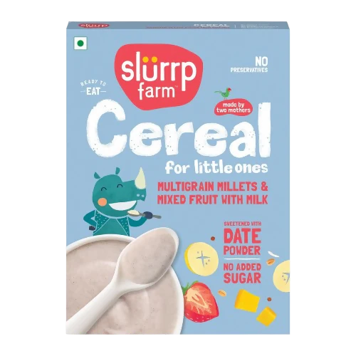 Slurrp Farm Multigrain Millets and Mixed Fruit Cereal with Milk - 200 gm