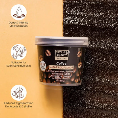 Bryan & Candy Coffee Sugar Body Scrub - 250 gm