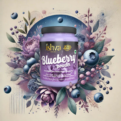Ishva Blueberry Powder - 75 gm Jar