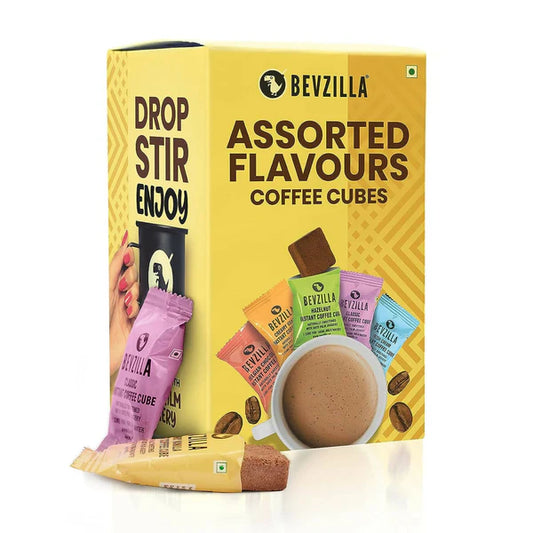 Bevzilla Assorted Flavours Coffee Cubes - 10 sachets