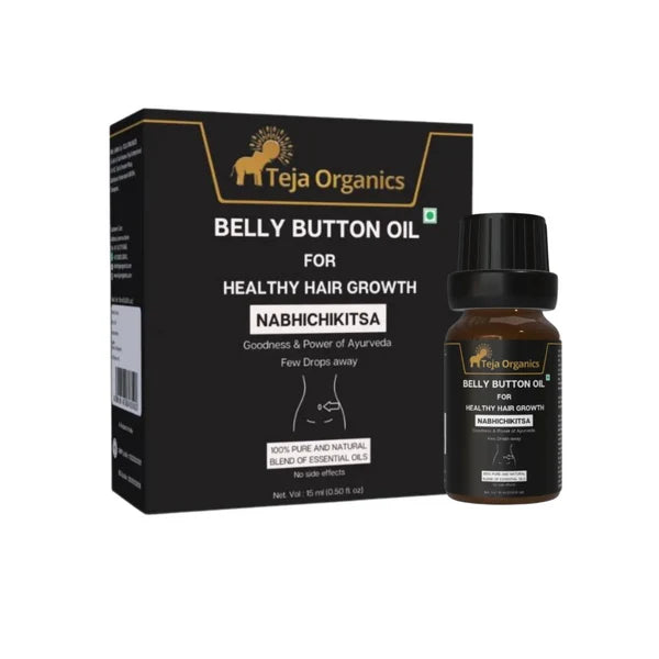 Teja Organics Belly Button Oil For Healthy Hair Growth - 15 ml