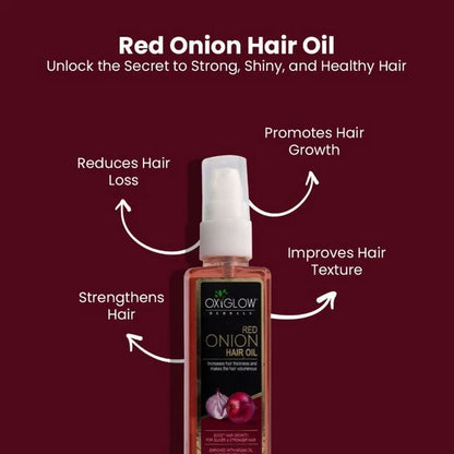 Oxyglow Herbals Red Onion Hair Oil - 100 ml