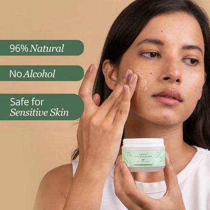 Carmesi Facial Shaving Balm for Women - 2-in-1 (Pre + Post-Shave) - Aloe Vera, Cucumber, Neem - 50 gm