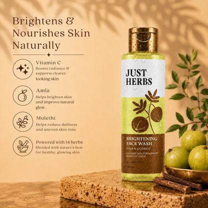 Brightening Face Wash - Vitamin C Amla & Liquorice Root