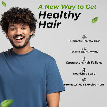 Health Veda Organics Advance Hair Vitamin with DHT Blocker & Biotin Capsules - 60 caps