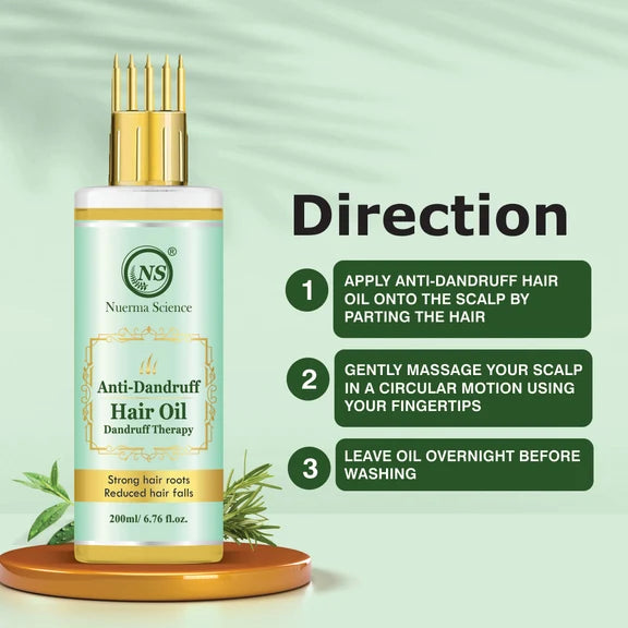 Nuerma Science Anti-Dandruff Hair Oil | Dandruff Relief & Scalp Rejuvenation - 200 ml
