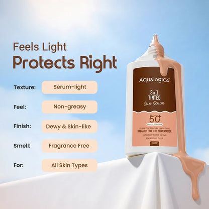 Aqualogica 3-in-1 Tinted Sun Serum
