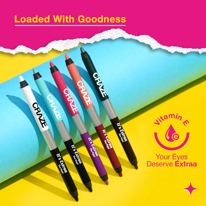 Swiss Beauty Craze It'S Extraa Duo Kajal - 3 - Mean Girls - 1.3 gm