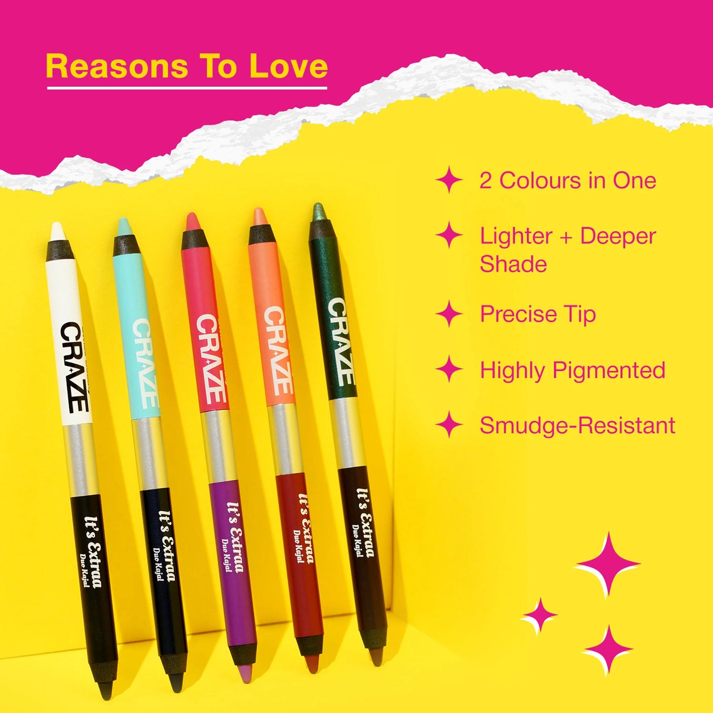 Swiss Beauty Craze It'S Extraa Duo Kajal - 4 - Gossip Girl - 1.3 gm