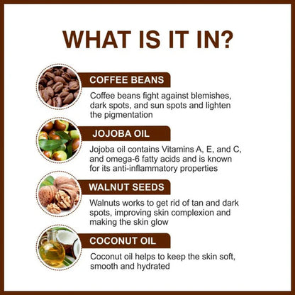 She Essentials Coffee Body Scrub Exfoliating Scrub For Body For Both Women And Men - 100 gm