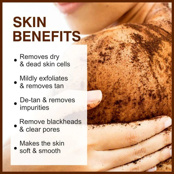 She Essentials Coffee Body Scrub Exfoliating Scrub For Body For Both Women And Men - 100 gm