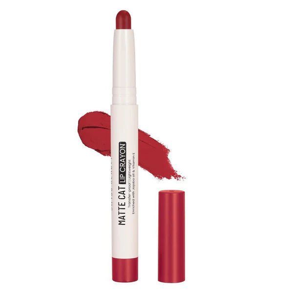 Swiss Beauty Non Transfer Matte Cat Lip Crayon - Red-Chilli - 1.5 gm