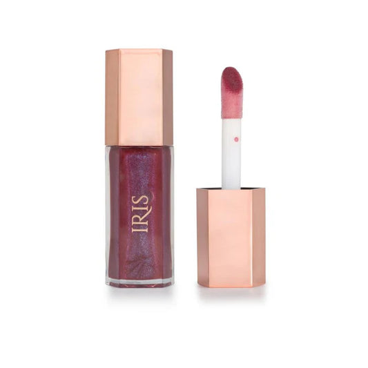 IRIS COSMETICS Talk Glossy To Me! Shimmer Lip Gloss - Deep Plum With Subtle Blue - 9.5 ml