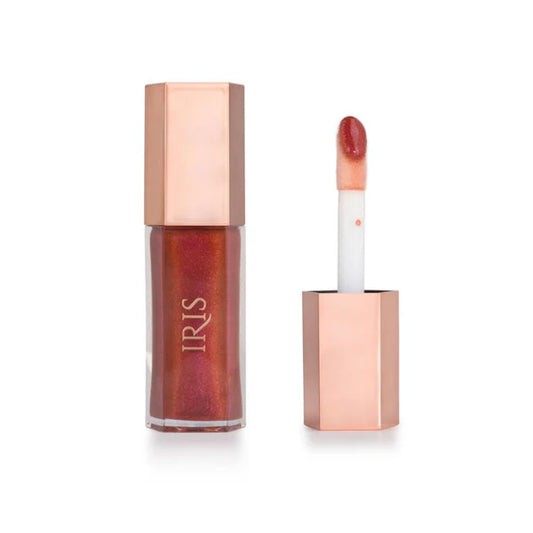 IRIS COSMETICS Talk Glossy To Me! Shimmer Lip Gloss - Brown With Pink - Purple - 9.5 ml