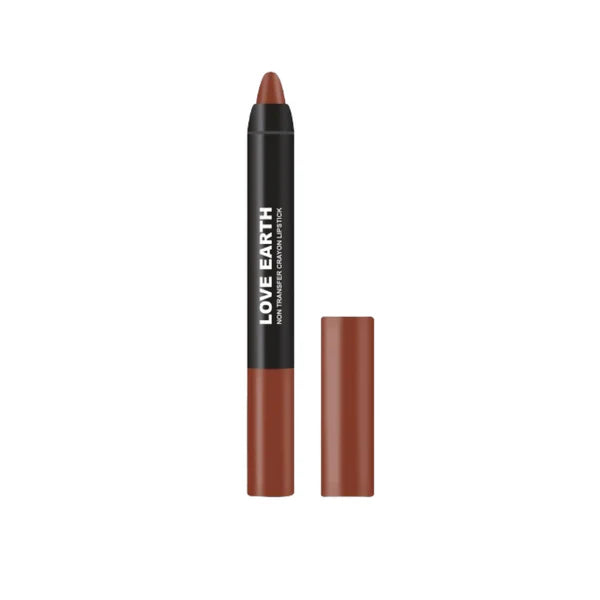Love Earth Non Transfer Crayon Lipstick-Coffee Rose - 3.5 gm