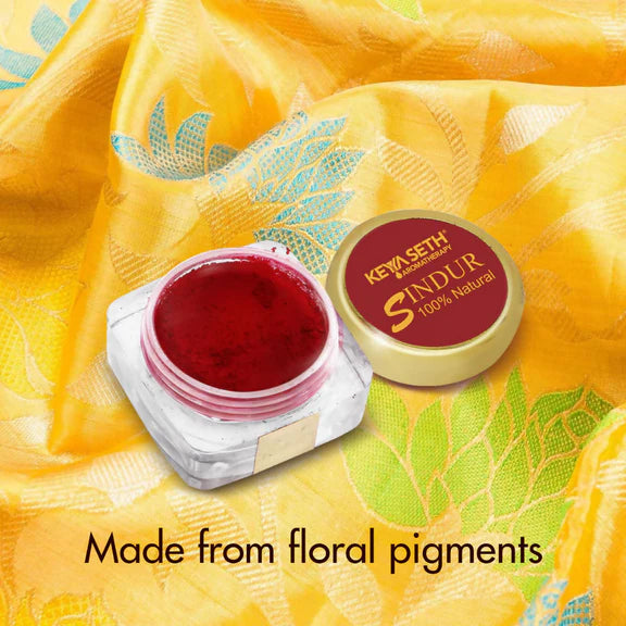 Keya Seth Aromatherapy 100% Natural Maroon Sindoor Powder - 3 gm