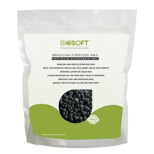 Biosoft Brazillian Stripless Wax - Charcoal - 500 gm