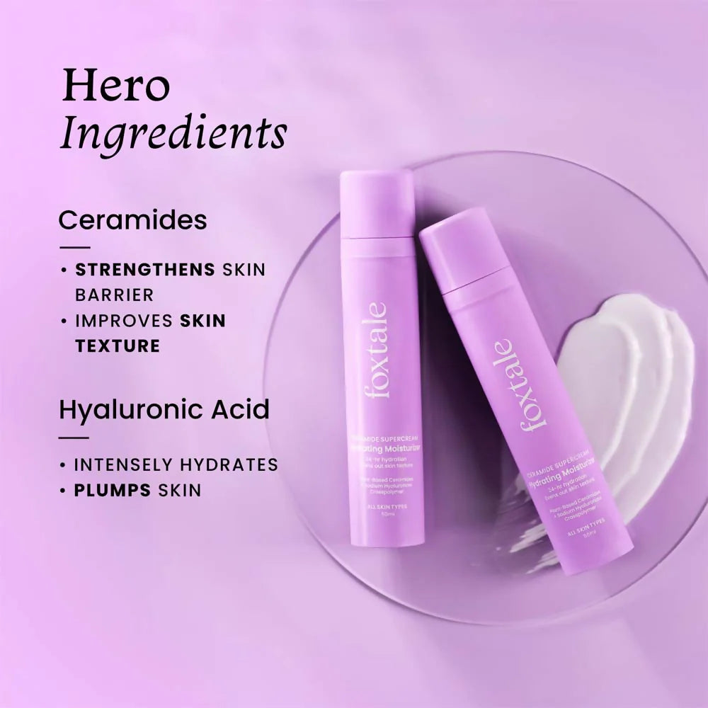 Foxtale Hydrating Ceramide Supercream Moisturizer With Hyaluronic Acid - 15 ml