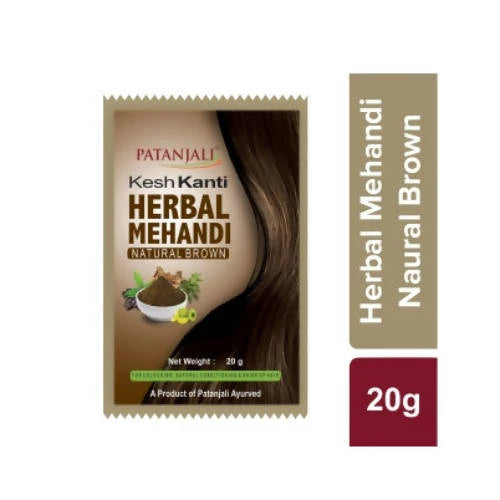 Patanjali Kesh Kanti Herbal Mehandi (Natural Brown) - Pack of 5