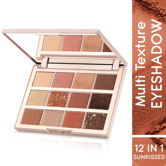 Kay Beauty By Katrina Kaif Multi Texture Eyeshadow Palette - Sunkissed - 15 gm