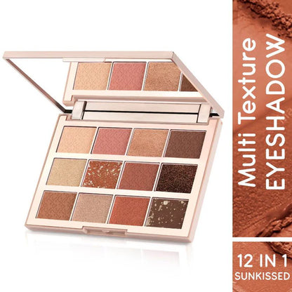 Kay Beauty By Katrina Kaif Multi Texture Eyeshadow Palette - Sunkissed - 15 gm
