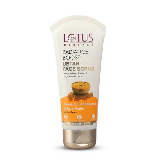 Lotus Herbals Radiance Boost Ubtan Face Scrub - 100 gm