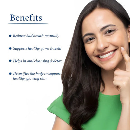 Blue Nectar Cardamom Mint Oil Pulling For Mouth - 100 ml