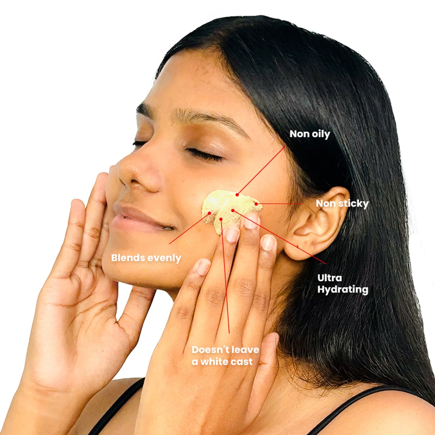 The Skin Story Moringa Face Sunscreen SPF 50+ PA+++ For Detan - 100 gm
