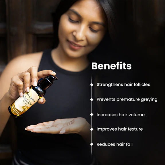 The Skin Story 100% Natural Ayurvedic Hair Oil For Hair Growth - 100 ml