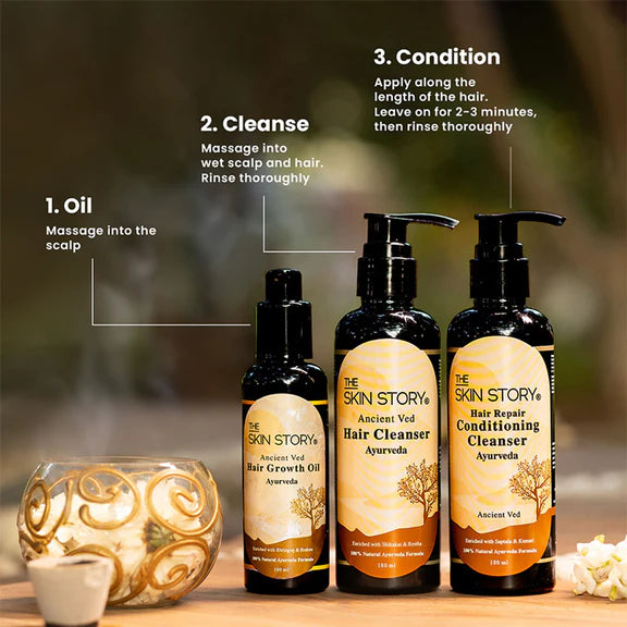 The Skin Story 100% Natural Ayurvedic Hair Oil For Hair Growth - 100 ml