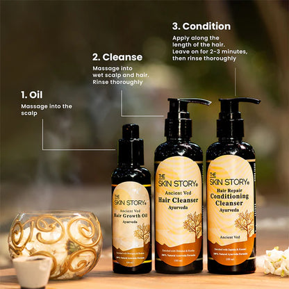 The Skin Story 100% Natural Ayurvedic Hair Oil For Hair Growth - 100 ml