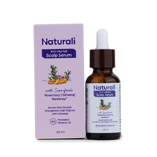 Naturali Anti-Hairfall Scalp Serum with Rosemary, Ginseng & Redensyl - 30 ml