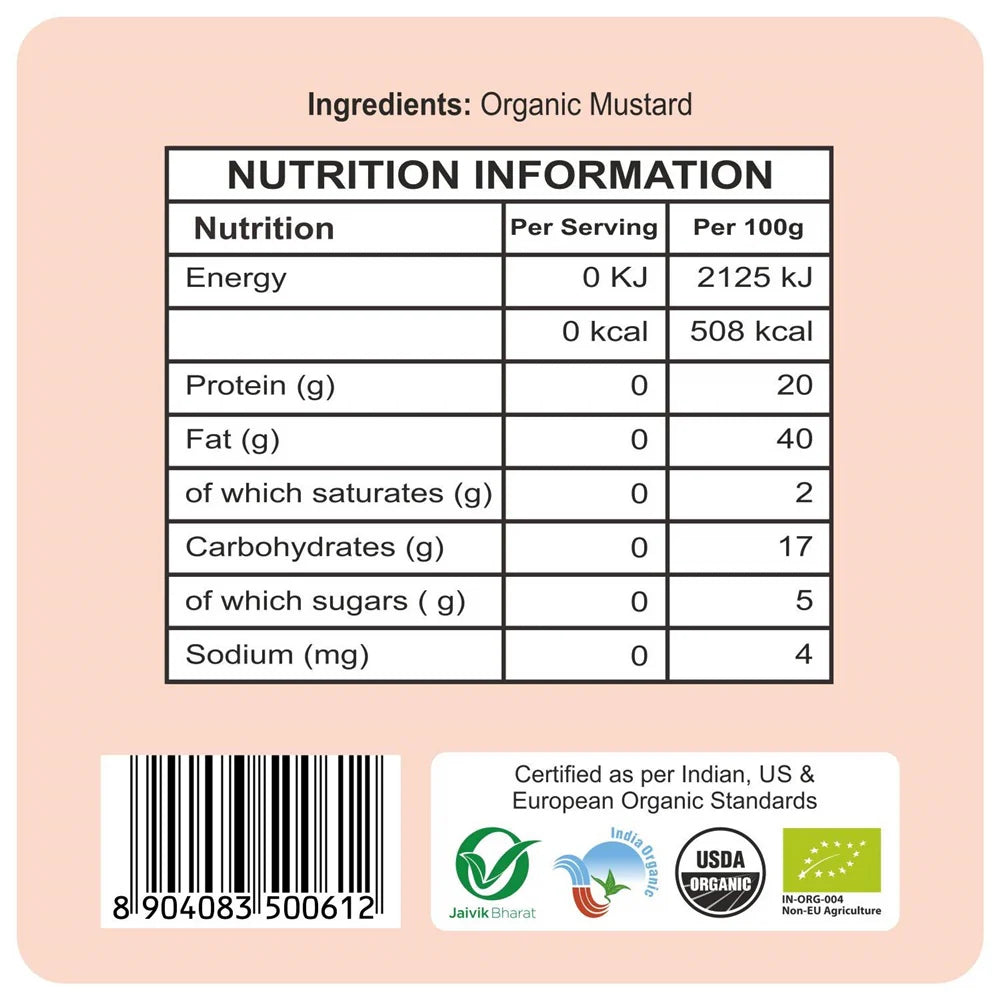 24 Mantra Organic Mustard Seeds (Small)