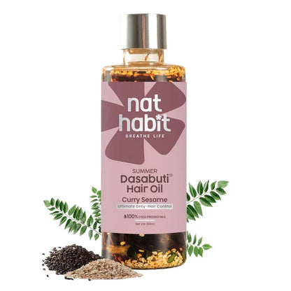 Nat Habit Curry Sesame Summer Hair Oil - 100 ml