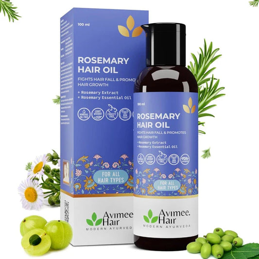 Avimee Herbal Rosemary Hair Oil For Hair Growth With Neem, Amla & Bhringraj Oil - 100 ml