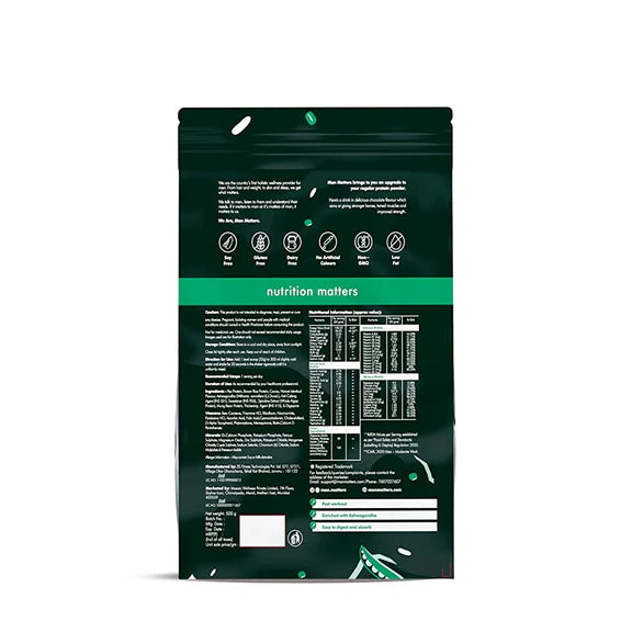 Man Matters Vegain Plant Protein Powder For Men - 500 gm