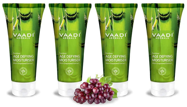 Vaadi Herbals Bamboo Age Defying Moisturizer - 60 gm - Pack of 4