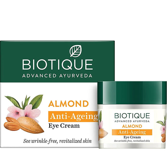 Biotique Advanced Ayurveda Bio Almond Soothing & Nourishing Eye cream