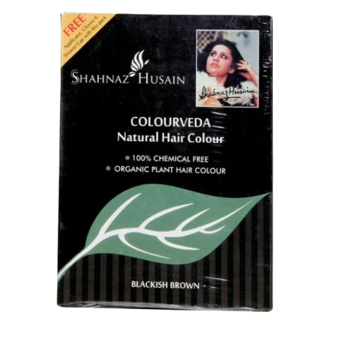 Shahnaz Husain Colourveda Natural Hair Colour - 100 gm - Dark Brown