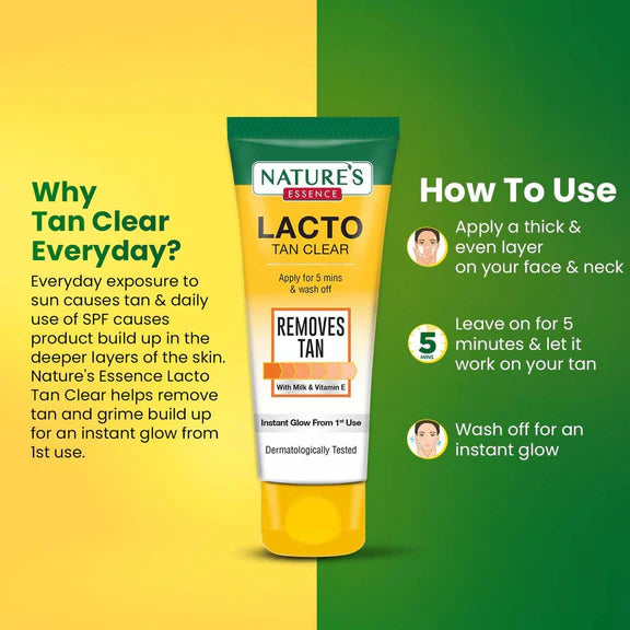 Nature's Essence Daily De-Tan Lacto Tan Clear