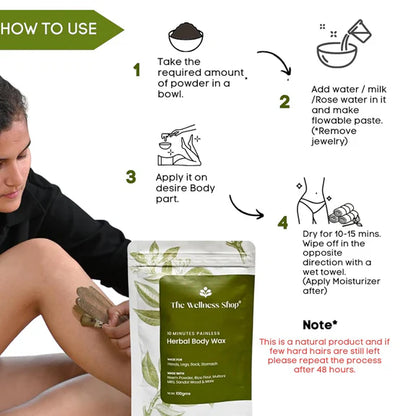 The Wellness Shop Hair Removal Powder - 100 gm
