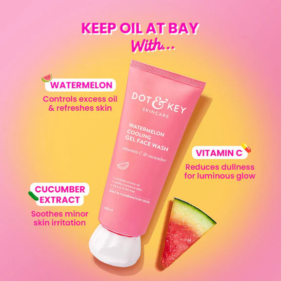 Dot & Key Watermelon Superglow Gel Face Wash - 100 ml