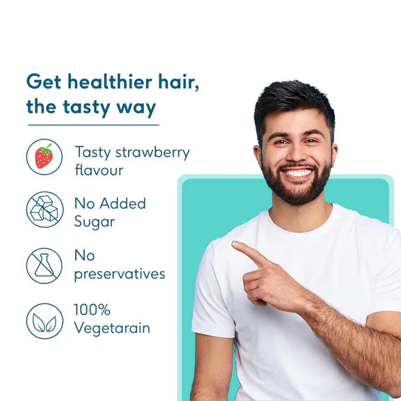 HK Vitals Biotin Gummies - 60 Gummies - Strawberry