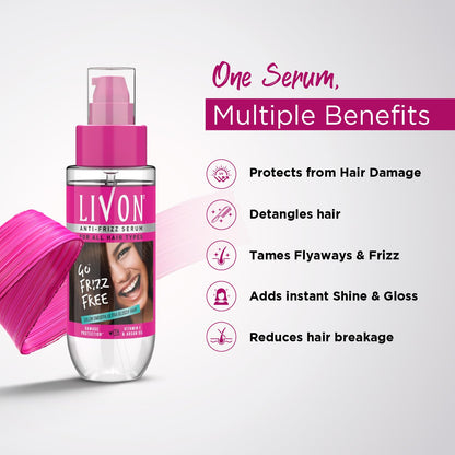 Livon Hair Serum, For Dry & Frizzy Hair